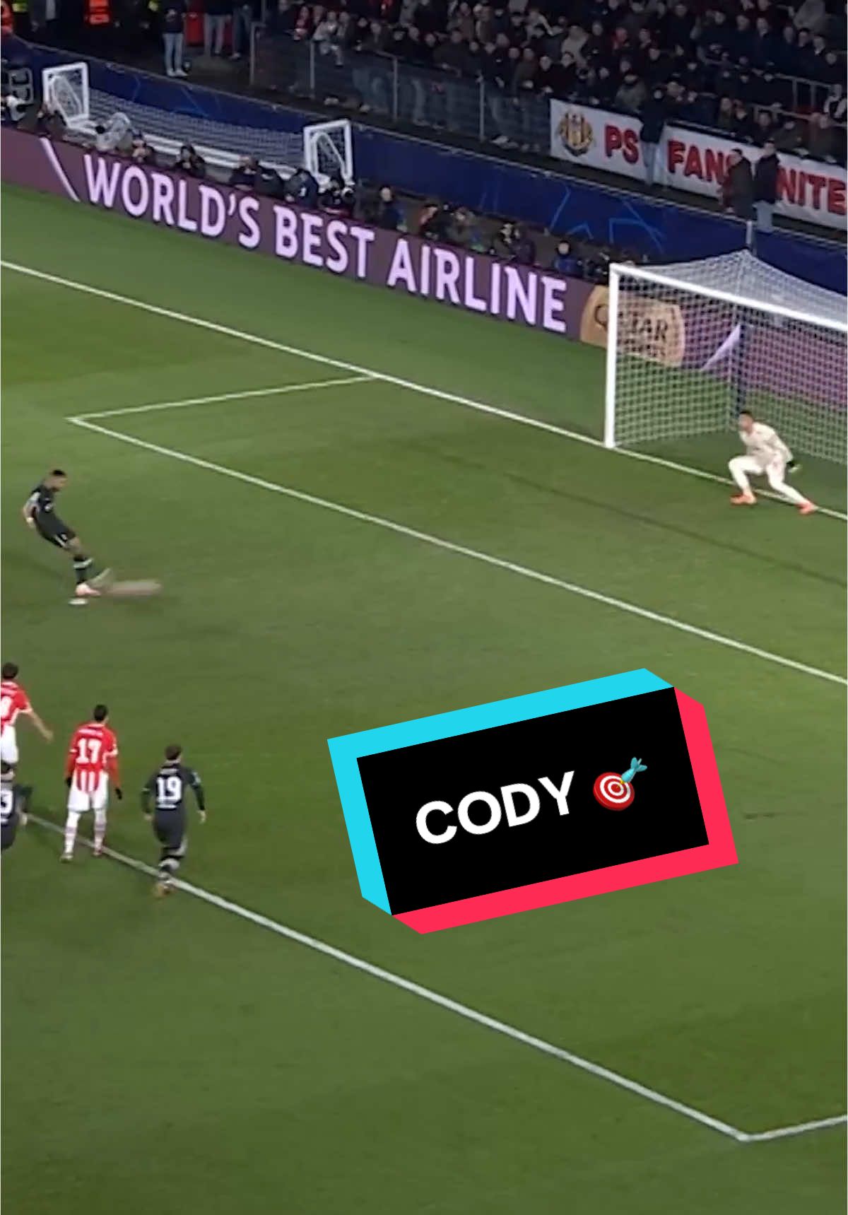 Cody with the opening goal at PSV 🎯 #lfc #liverpool 