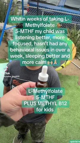 In the past weeks of taking L-Methylfolate, my child has shown significant improvements in his listening skills, attention span, and overall behavior. He hasn't  had any behavioral issues for over a week, and he also has been sleeping better and seems more relaxed. It’s been a positive experience, and I’m grateful for the benefits of L-Methylfolate. @triquetra #b12 #methylated #methylfolate #kidsvitamins #kidsuppluments #vitamins #kidsfocus #behavioralhealth 