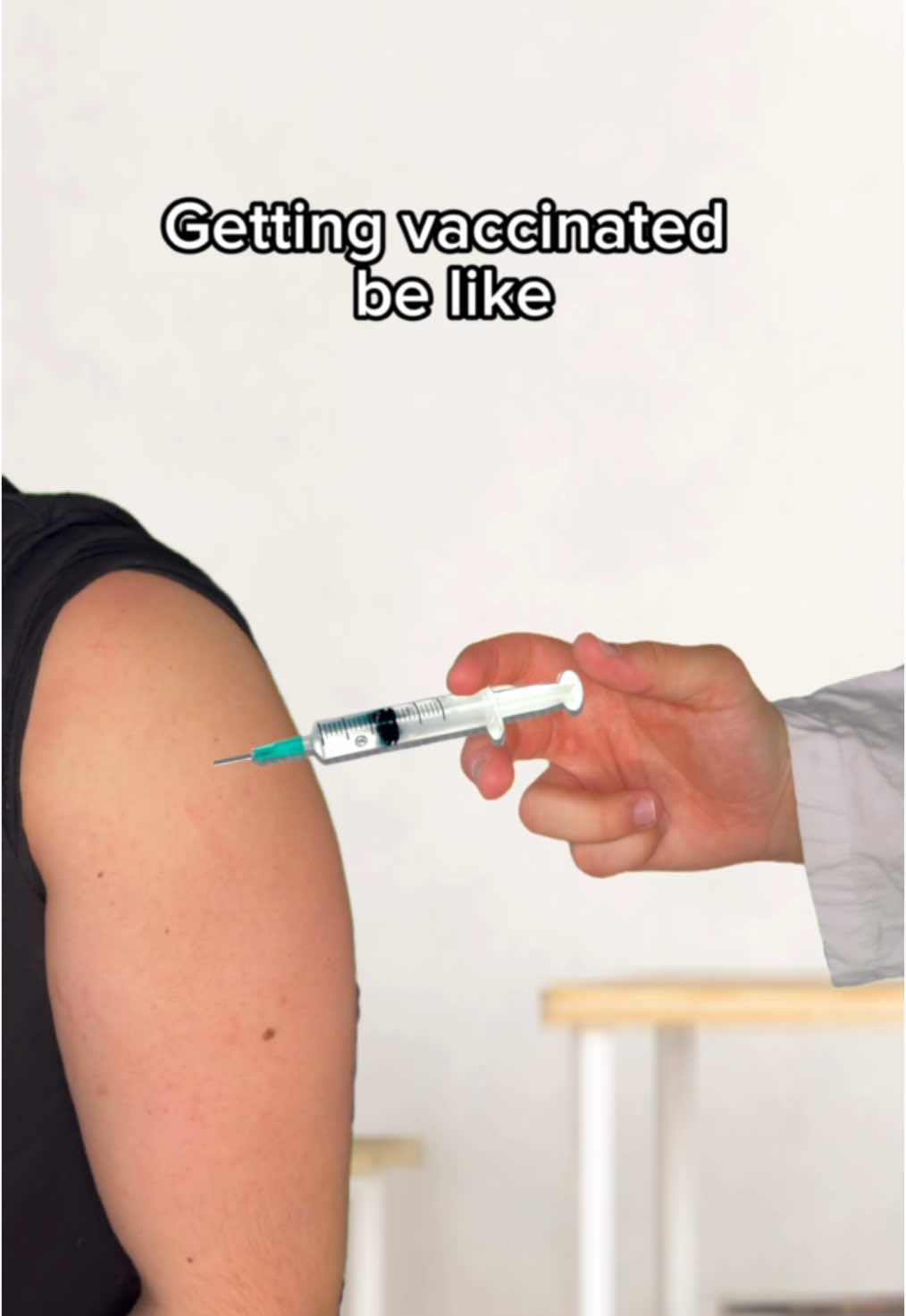 It's the liquid that hurts the most 😭💉 #viralvideos #fyp #foryoupage #relatable #vaccine #pain 