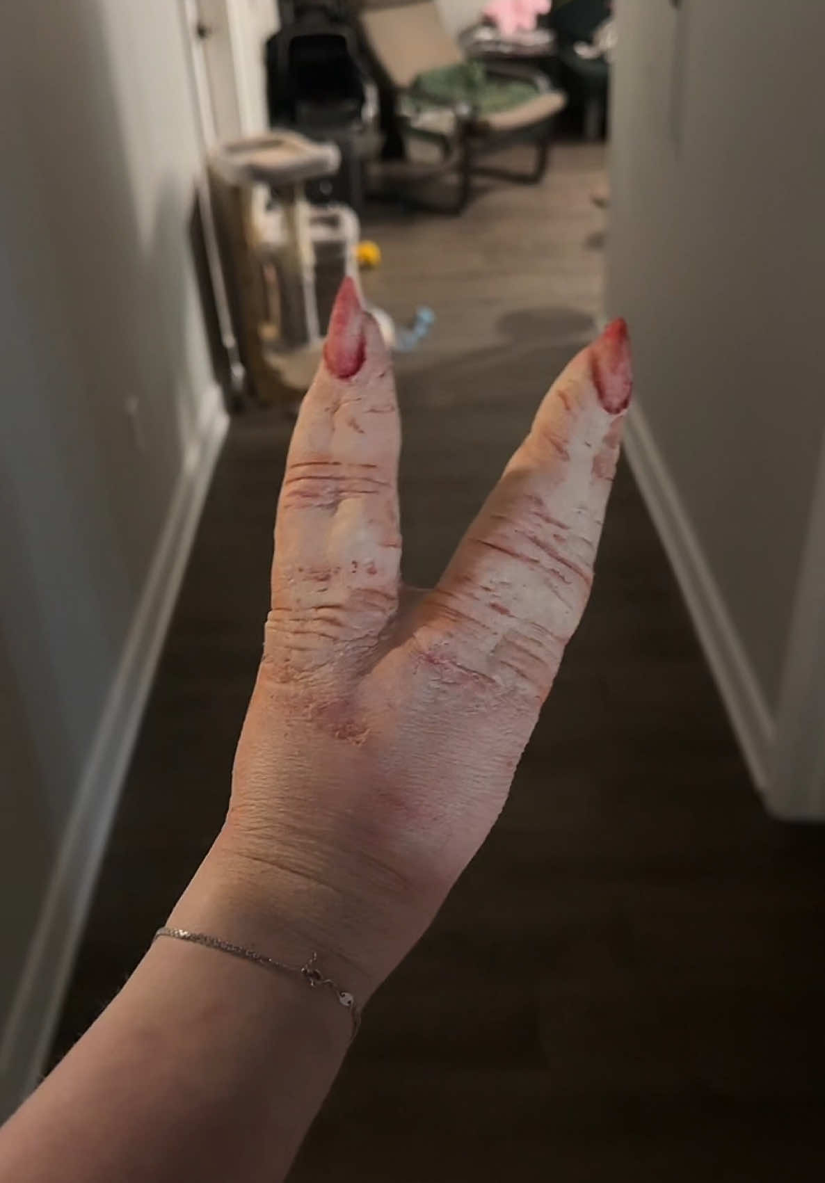 New nails 🥰 #nails #sfx #makeup #fyp 
