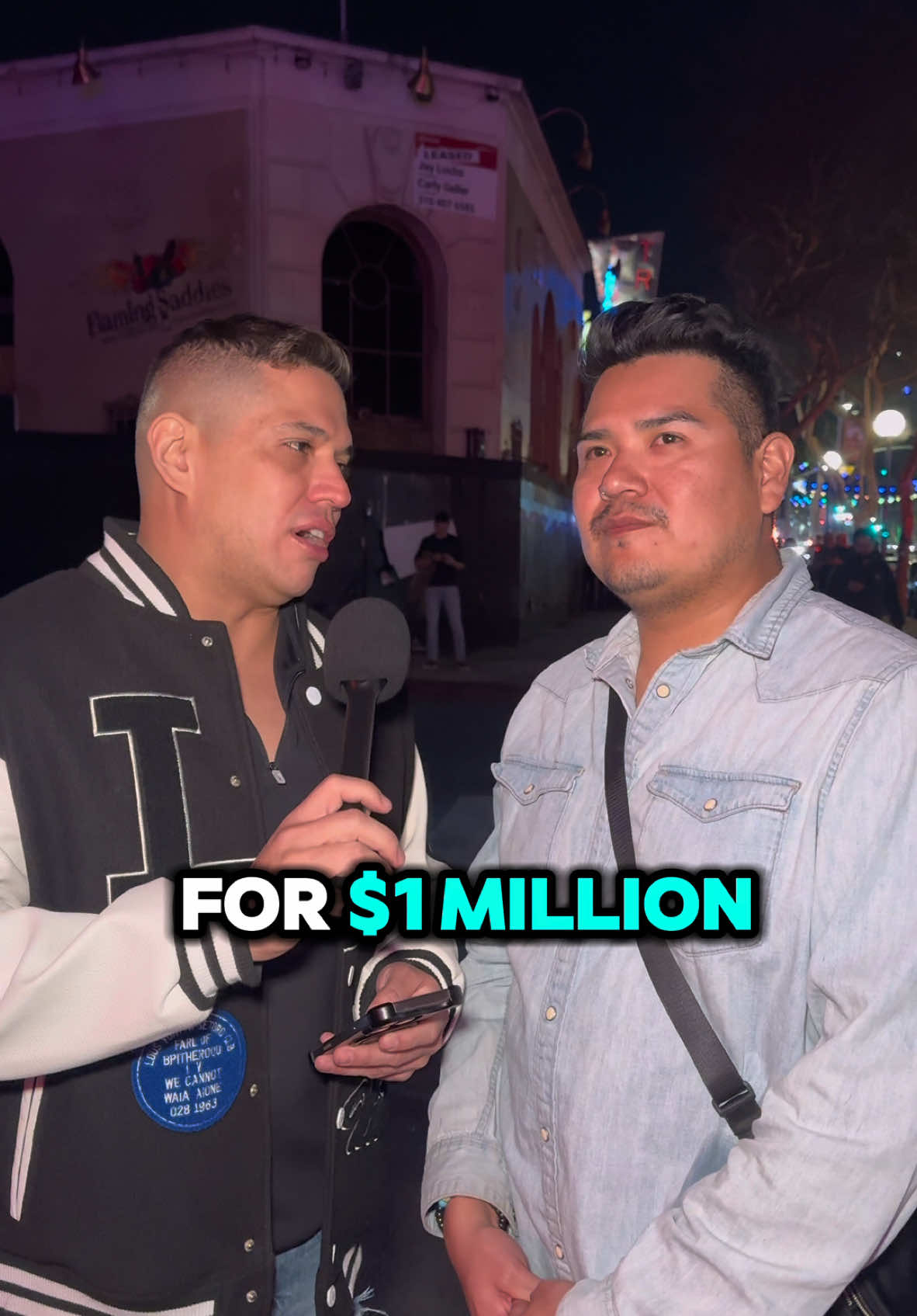 Would you do it? #streetinterview #publicinterview #nightlife #maga #ice #immigration #California #politicstiktok 