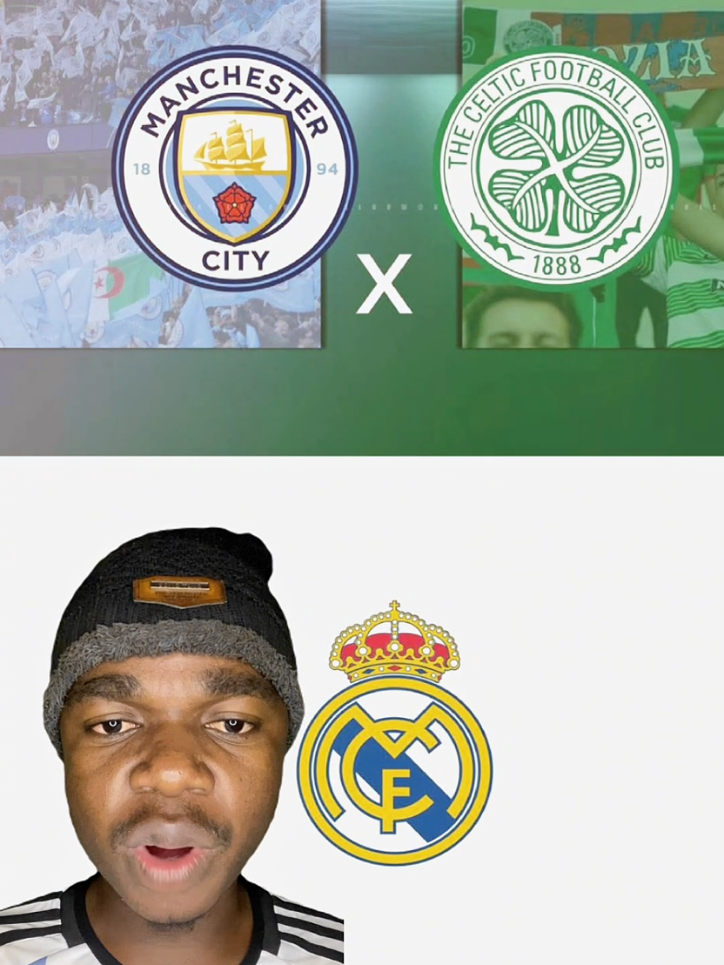 Real Madrid will face either Manchester City or Celtic in the playoffs round of the Champions League.  #Hausa #Arewa #Football #Viral #fyp 