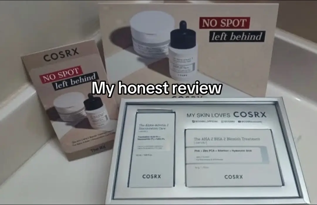 I received this product  from Picky & COSRX in exchange for my honest review.  The COSRX No Spot Left Behind Kit has truly blown me away! From someone who's always on the hunt for effective skincare, this kit is a game-changer. The packaging is sleek and functional, making it feel like a luxury experience from the start. Each product works in perfect harmony to target stubborn spots, with noticeable results after just a few uses. The formula is gentle yet powerful, and I love how it doesn't dry out my skin or cause irritation. I've seen a huge difference in the appearance of blemishes and uneven skin tone - it's like the spots are vanishing right before my eyes! I've never seen another product as unique as this one. If you struggle with acne or dark spots, this kit is a must-try. My skin has never looked so clear and radiant! @Picky Shop: @COSRX Official  #skincare #skincaretips #skincarereview 