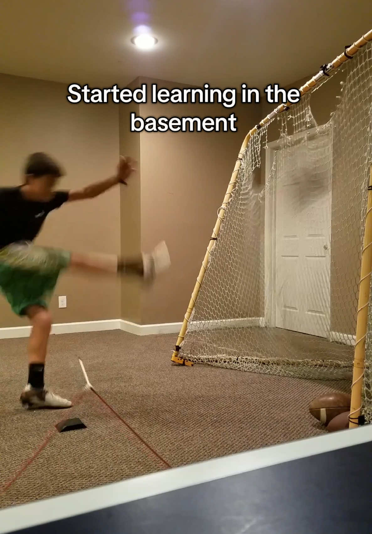 All started in the basement  #football #explore #lsu #CollegeFootball #athlete #atletas #college #nfl #mexicano #fyp #futbol #start 