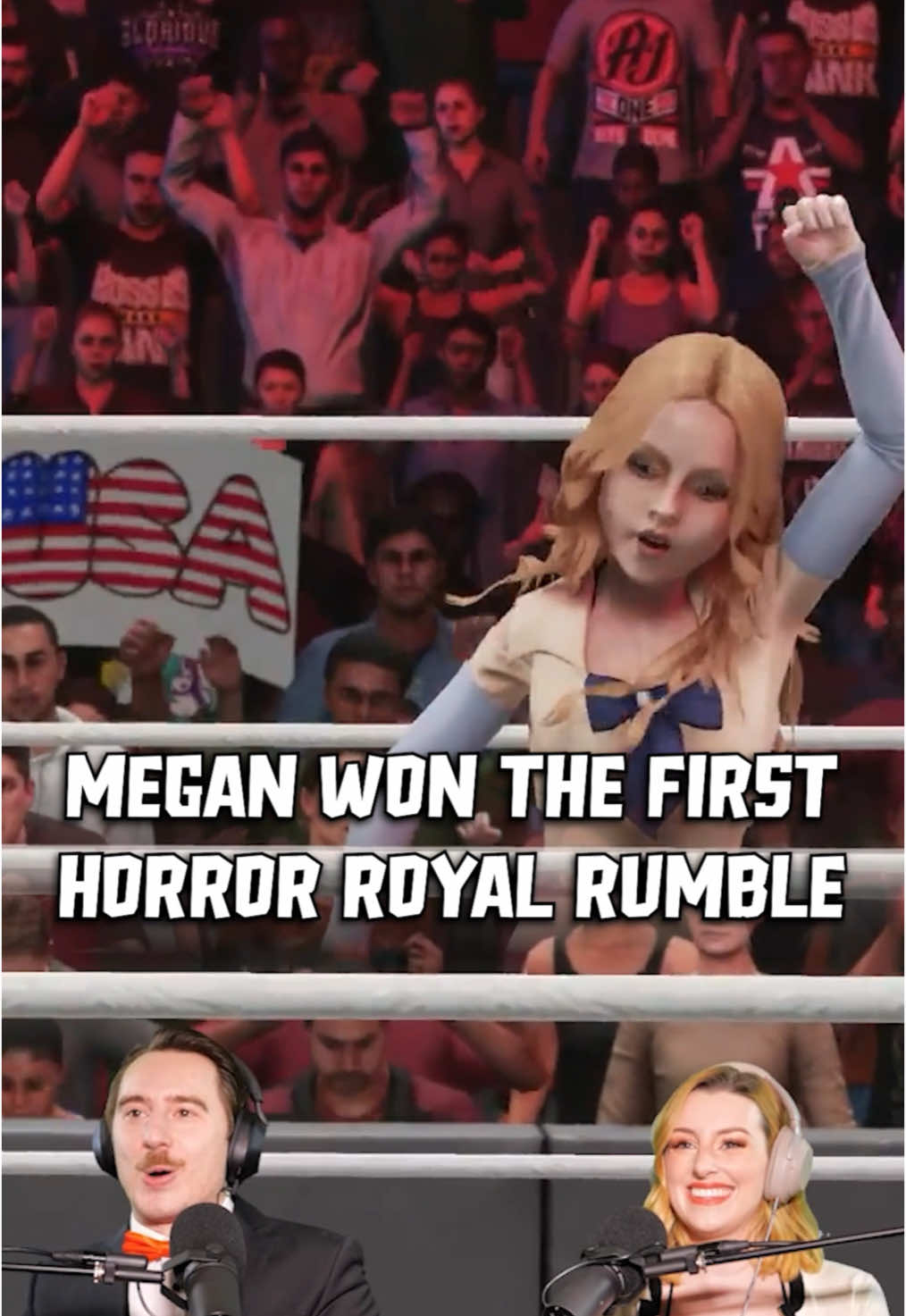 M3gan is coming back with a vengeance this Saturday at the 2025 Horror Royal Rumble! #horror #deadmeat #killcount #WWE #RoyalRumble #wwe #wrestling #megan #m3gan #jamesajanisse #chelsearebecca 