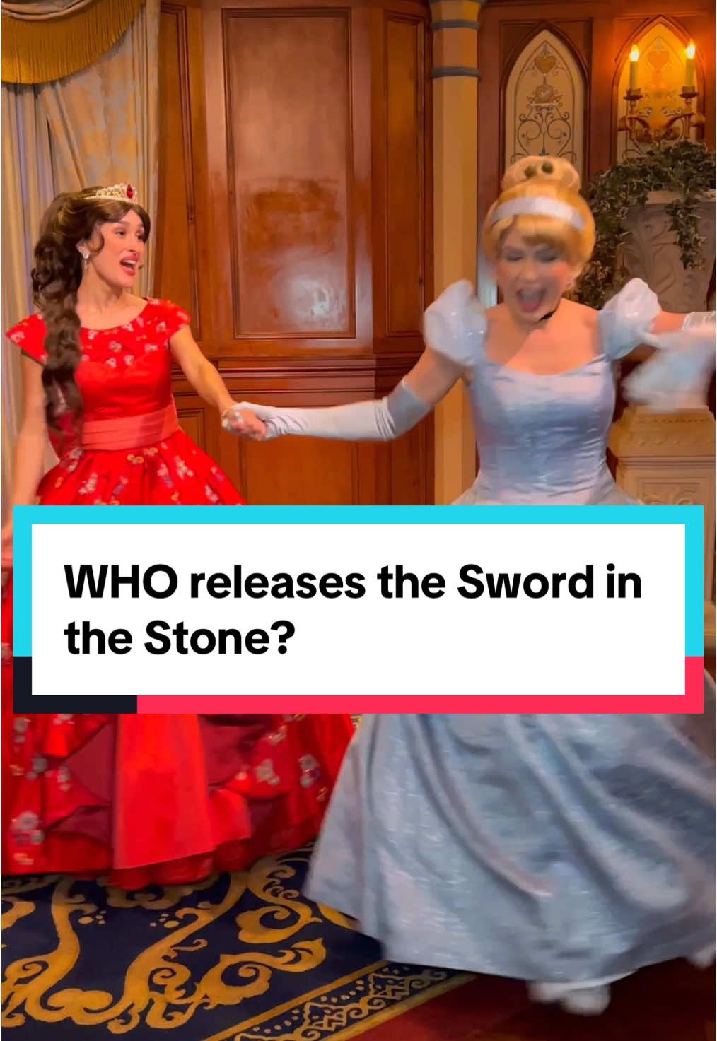 bet you weren’t expecting THAT crossover huh 👀  I do not speak for the Walt Disney World brand or resorts, this was just my personal experience as a cast member. Now you know the truth. Who ACTUALLY controls when the sword comes up out of the stone 