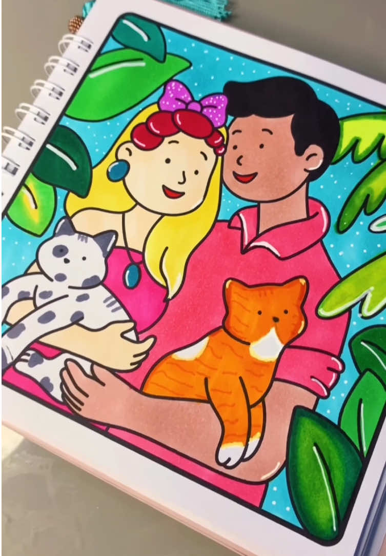 Venha colorir Purr Moments comigo teve até look de casal  @_dryka_neves_  @Ohuhuart  #purrmoments #livrodecolorir #livrodecolorirantiestresse #livrodecolorirantiestresse #coloringbook #coloring ##colour #adultcolouring #art #ohuhuart #ohuhumarkers #ohuhu  #colouring #art #colouringbook #drawing #adultcolouring #colour #colouring #adultcolouringbook #colouringforadults #colouriage #colouringtherapy #colours #colouringbookforadults #artist #colouringaddict #artwork #arttherapy #illustration #colouringbooks #colouringpage #colouringpages #adultcolouring 