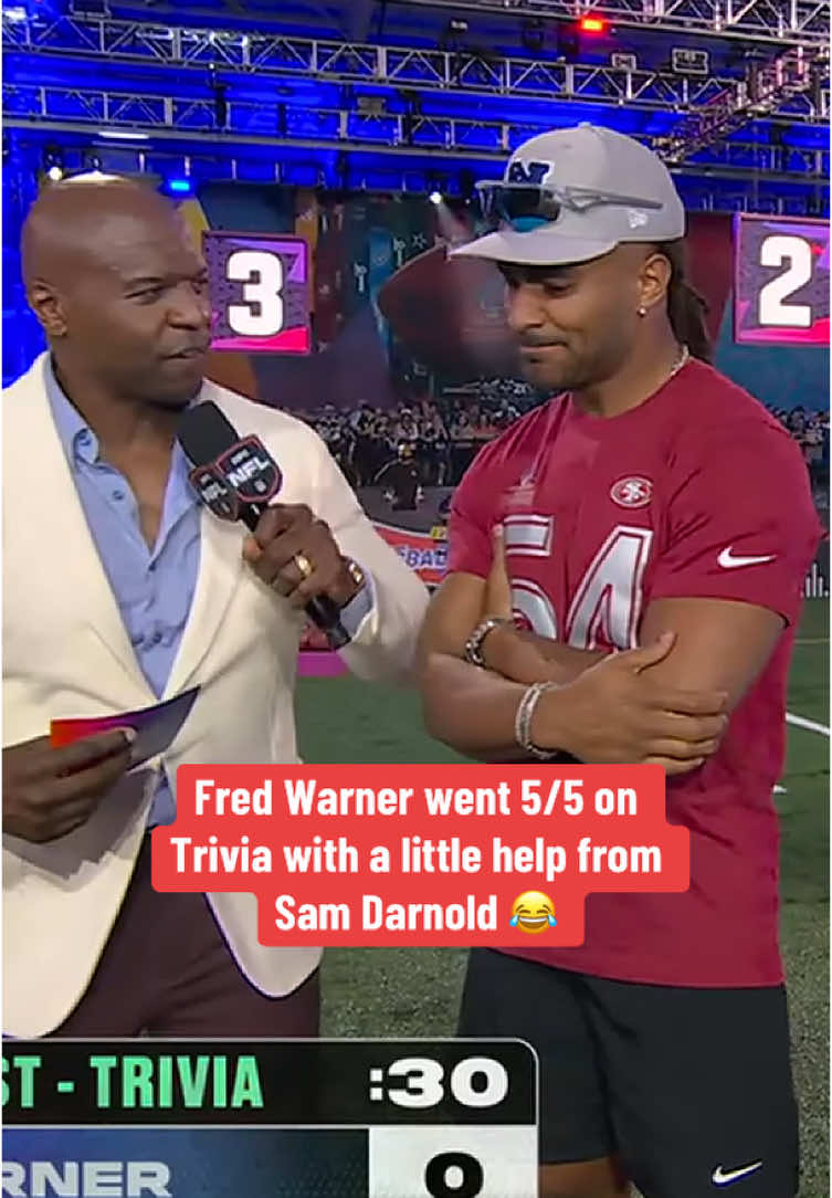 eli vouching for his guy at the end 😭 #fredwarner #samdarnold #elimanning #sanfrancisco #49ers #nfl #ProBowl #probowlgames 