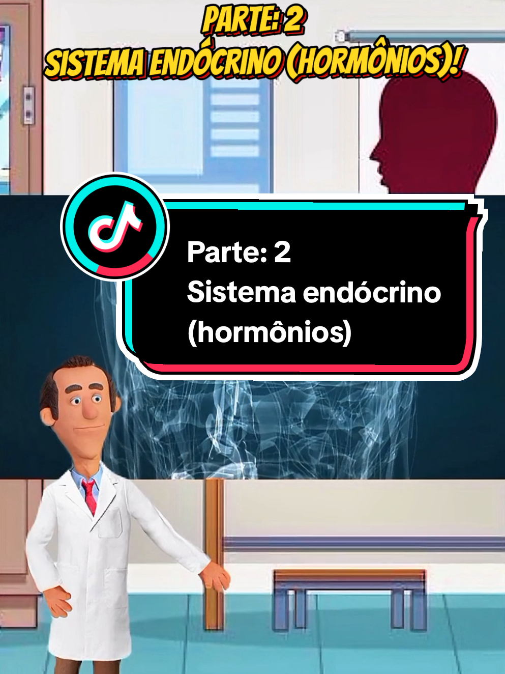 PARTE: 2 SISTEMA ENDÓCRINO (HORMÔNIOS)#animacao #saude #dicasdesaude 