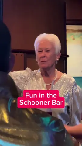 Grandmother gives toasts and dances on cruise ship bar #drunkgrandma #adventureoftheseas #toast #grandmadancing #drunkdancing #drunk #drunkaf 