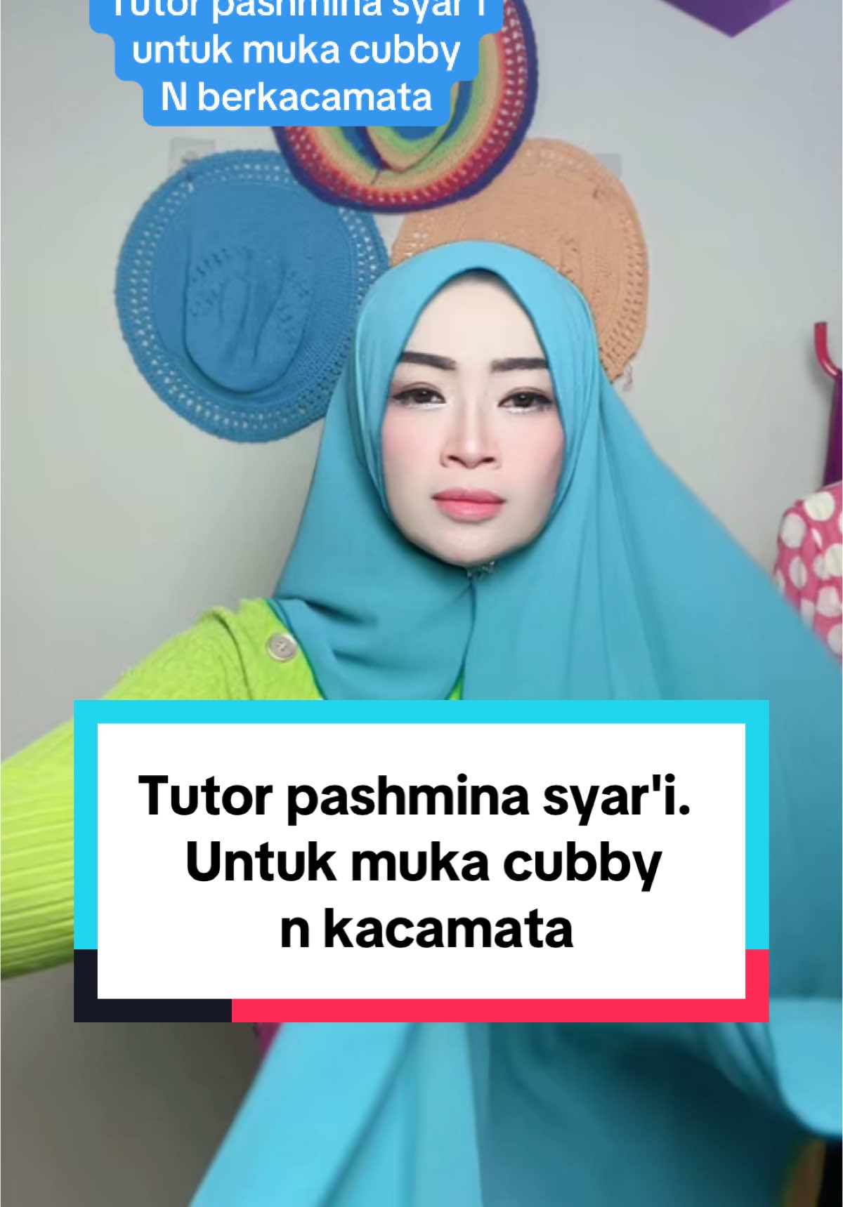 Tutor pashmina syar'i. Untuk muka cubby n kacamata.....  Follow akunku biar dapet notif tutor hijab seru lainnya. Produk bisa CO di tiktok 