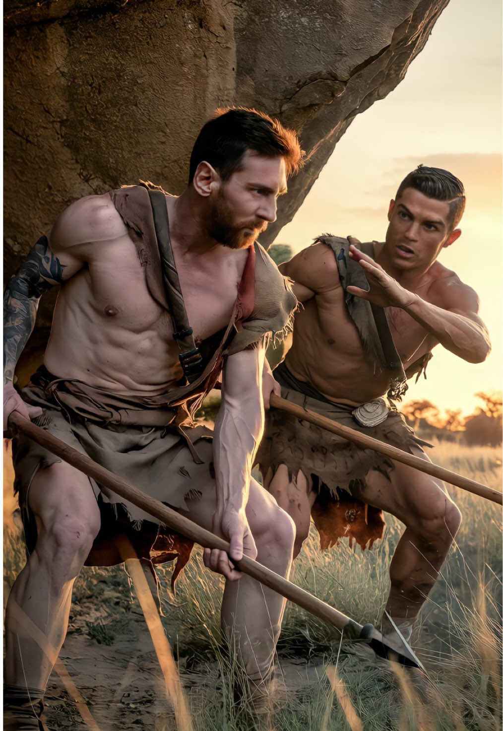 Uga Uga Messi and Ronaldo Part 2 #messi #ronaldo #fy #fyp 