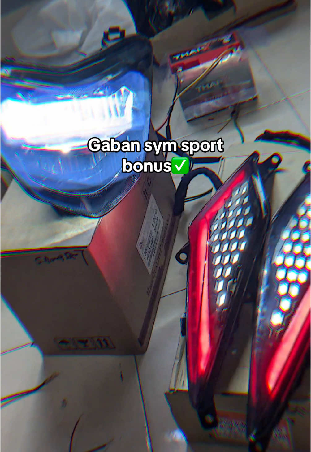 Zhipat + gaban sym sport bonus ready dah gais✅…Nak order lampu tekan link kat bio🎯#CapCut 