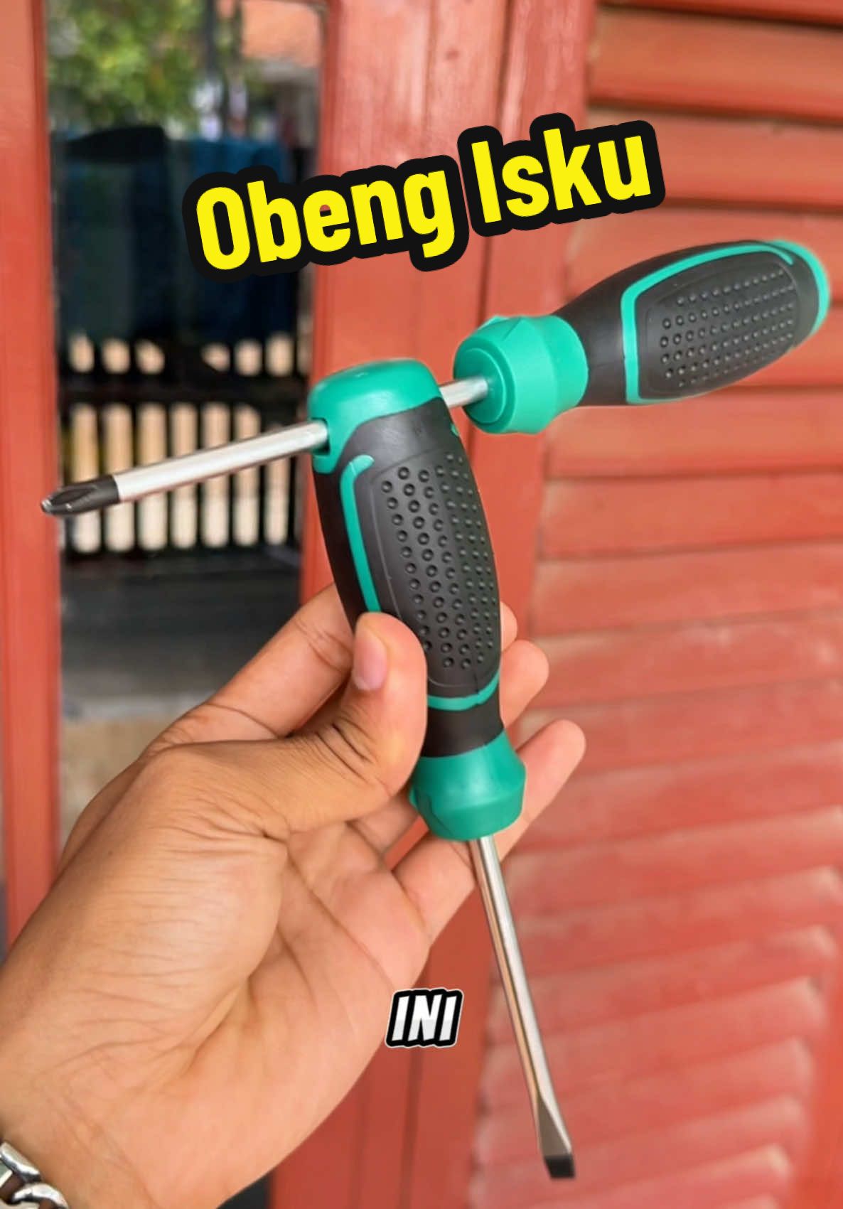 Obeng set ISKU plus dan min sudah magentik. #obengset #obengisku #obengplus #obengplusminus 