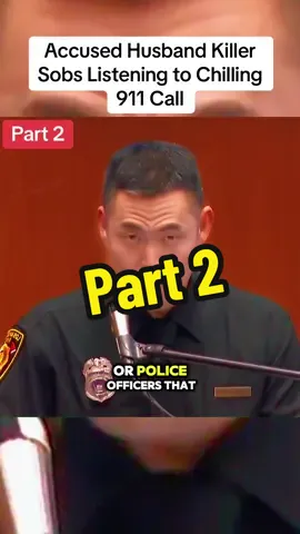 Accused Husband Killer Sobs Listening to Chilling 911 Call pt2#court #case #killer #murder #crime #truecrime #truestory #judge #fyp #viral_video 