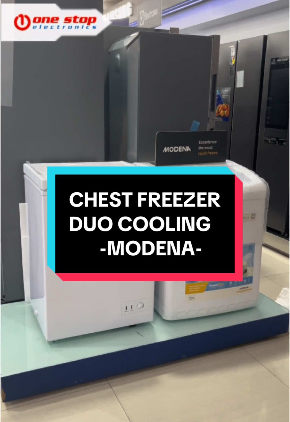 Chest freezer bisa 2 fungsi untuk pembeku&pendingin  #chestfreezer #modena #fyp
