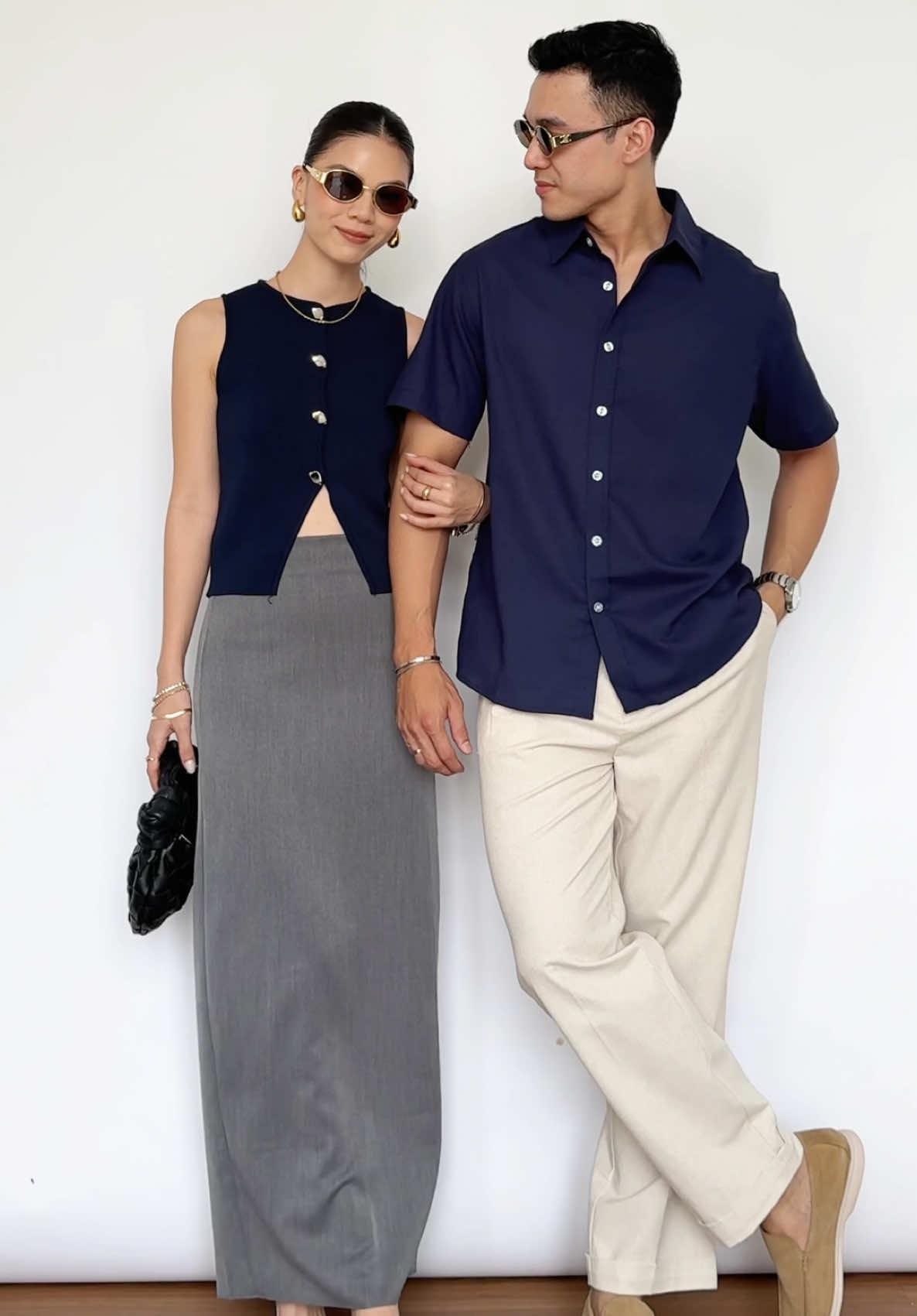 We love Navy 🤍 #lanaofficialvn #lana #majou #lanaofficial #majouco #gentle #simplebutchic #casualchic #parisianstyle#majouco #gentle #outfits #couple #style #xuhuong #fyp #outfitsideas #capdoi #phoido 