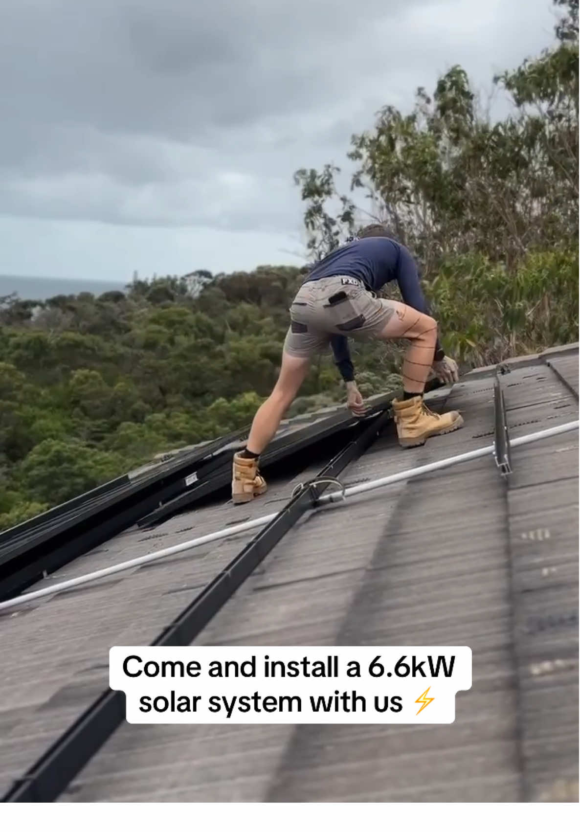 Here’s a little behind the scenes of a recent installation done by our team in Mt Martha ⚡️#renewableenergy #solar #magmaelectrical #fyp 