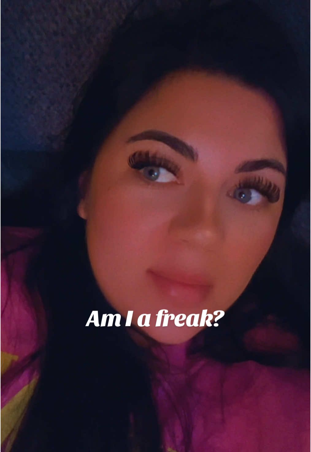 No but for real, am i a freak? Lol #askingforafriend #help #funnyvideo #spraytan #girl #fyp 