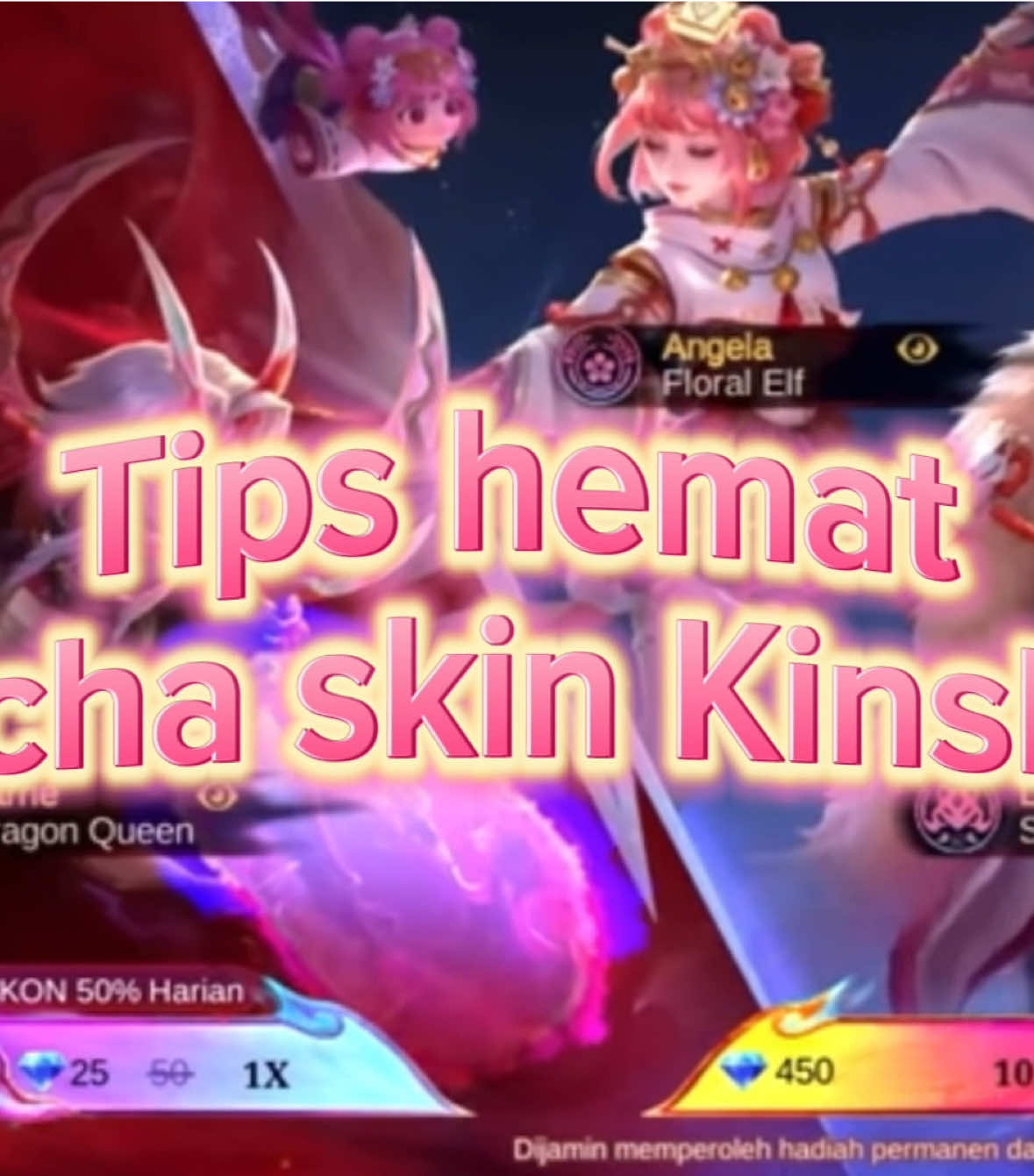 Lance kinsin cakep banget 🥹🫶🏻 Buat dapet mode hemat kalian perlu nabung 2-3 wdp minimal 2 minggu sebelum event rilis ya guys, jadi pas event rilis setidaknya kalian udah punya modal 650-700 diamond buat gacha harian jadi nanti tinggal beli masing masing 3 wdp lagi pas masuk fase 1 dan 2. Cuma kalo misal kalian belum punya tabungan wdp mumpung sekarang lagi ada promo 2x recharge bonus top up 250 bonus 250 dan top up 500 bonus 500 kalian bisa manfaatin itu 😁 Cr:Vygaming dan boneogaming #mobilelegends #mlbb #mlbbcreatorcamp #fyp #kinsindensetsu 