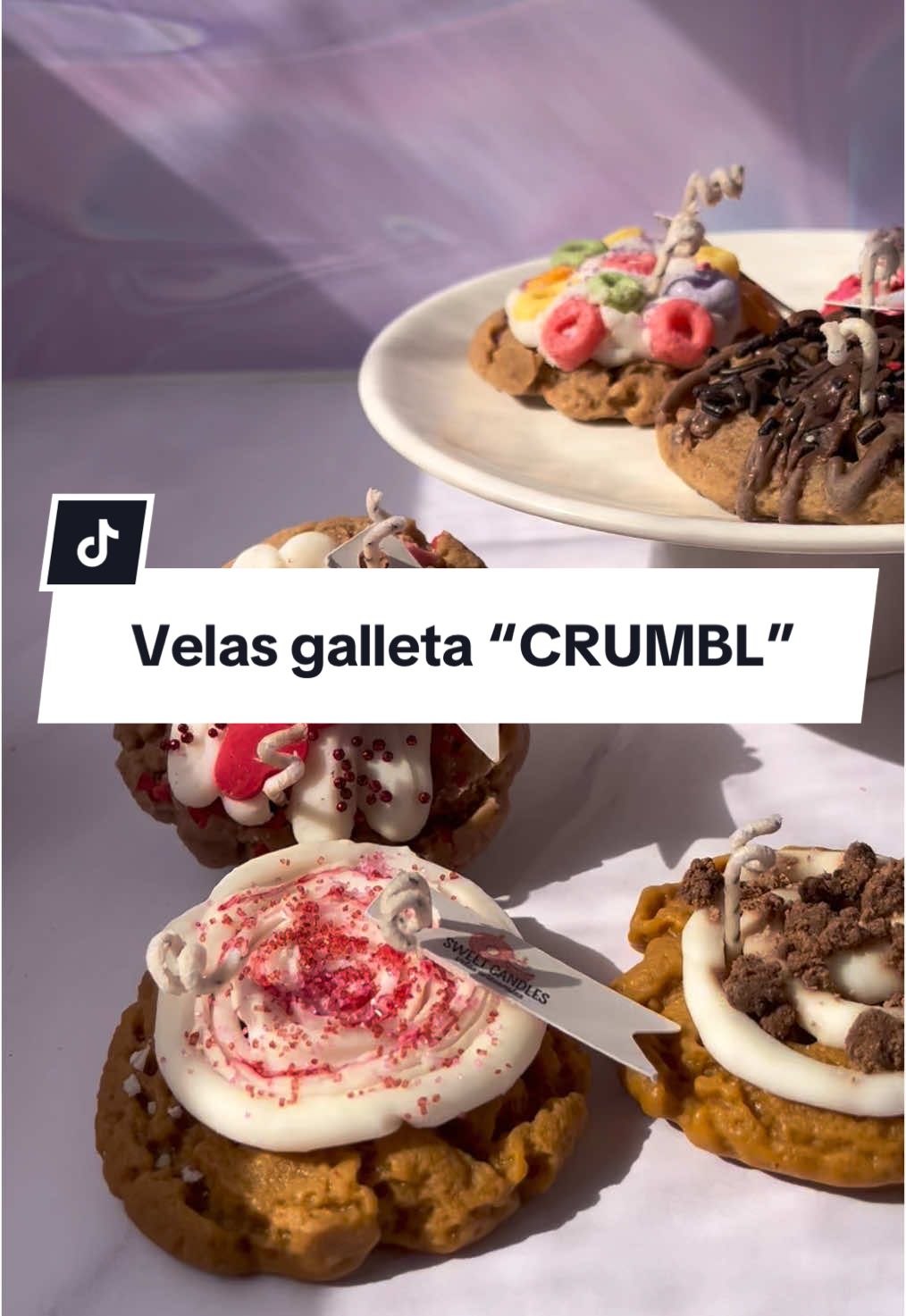 Nuestras velas de galleta tipo “CRUMBL”, una belleza 🥰✨ #ValentinesDay #crumblecookie #velasaromaticas #sanvalentin #crumblecookiereview #candles #candlelover #emprendimiento #edomex #mexico #velasartesanales 