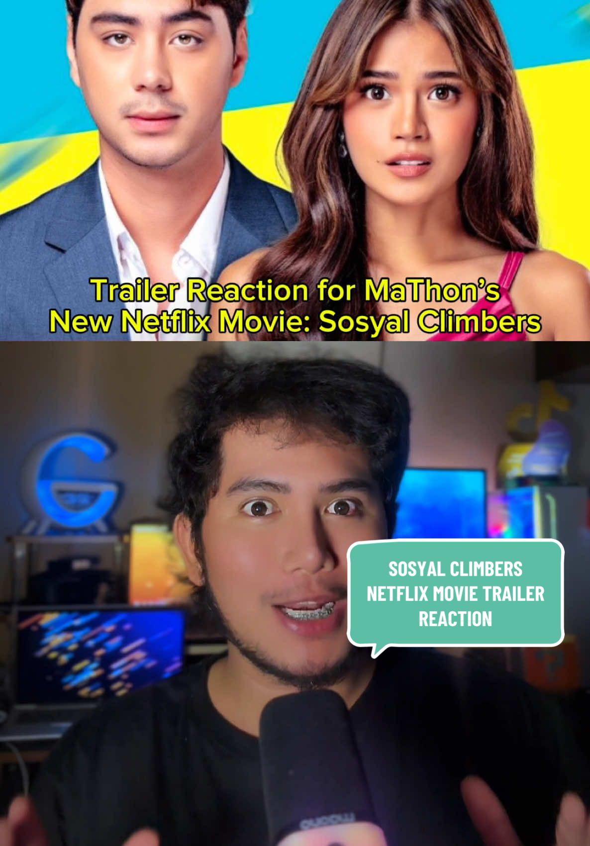 Sosyal Climbers - Maris Racal and Anthony Jennings Netflix Movie Trailer Reaction #sosyalclimbers #marisracal #anthonyjennings #mathon #movierecommendation #trailerreaction #newmovie #pinoymovie #movietok #fyp 