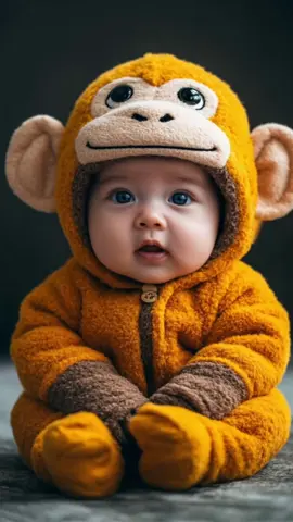 Bébé déguisé en singe #bébé #bébémignon #baby