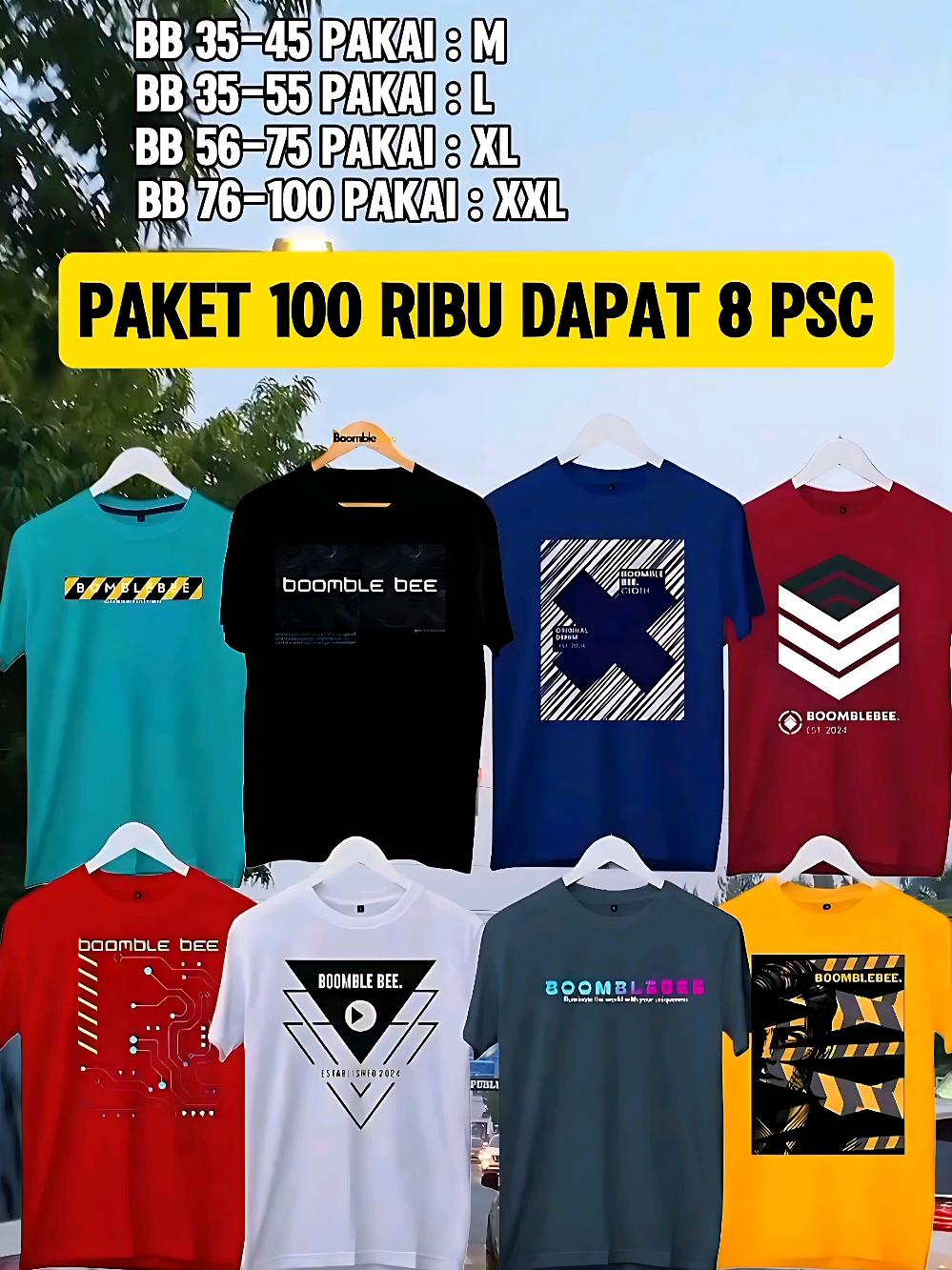 Kalau bisa dapet 8 kaos harga 100 ribu, ngapain beli yang mahal?