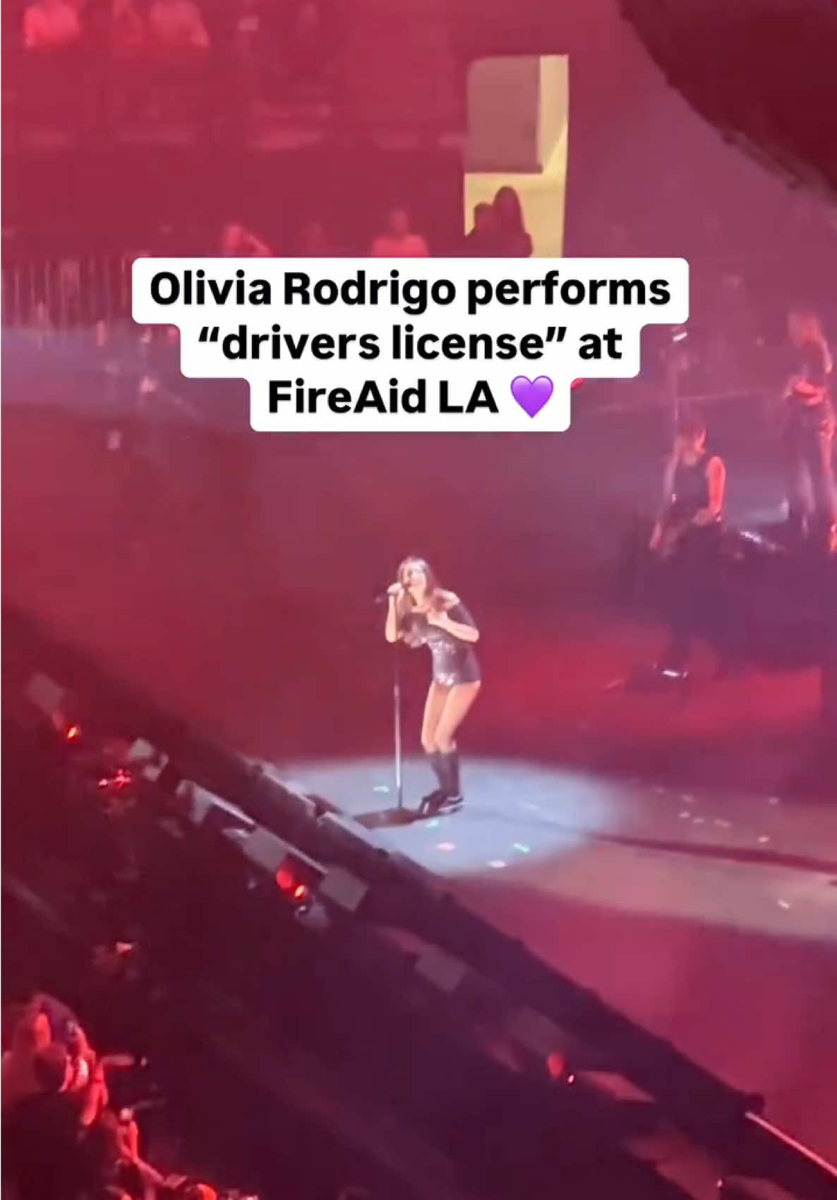 @Olivia Rodrigo performs “drivers license” at FireAid LA 💜 Donations can be made directly via @FireAidLA’s link in bio. #oliviarodrigo #driverslicense #livies