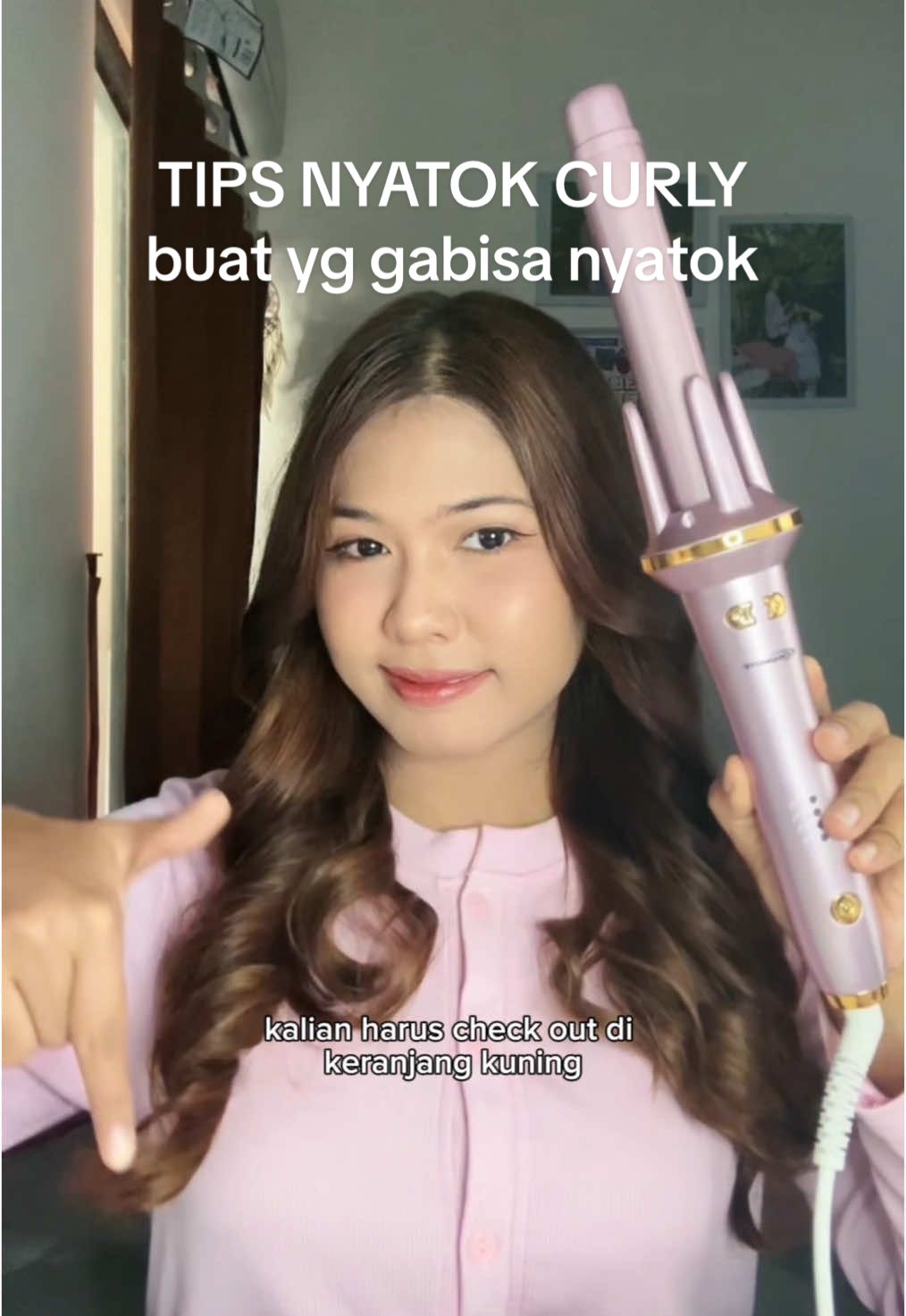 super sat set kalo pake catokan otomatis kaya gini!✨ #catokancurly #catokanrambut #maimete 