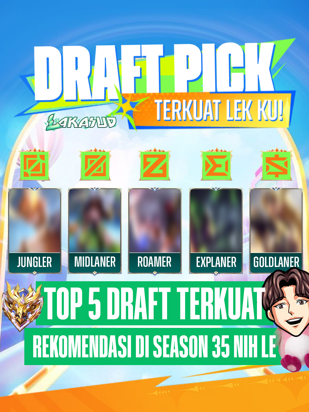 DRAFT UNGGULANMU YANG MANA LEK? 🌟>@ig.lakasudjoki  #lakasud #lakasudml #lakasudjoki #fypシ゚ #lakasudcom #mobilelegends #mobilelegends_id #mlbb #mlbbcreatorbase