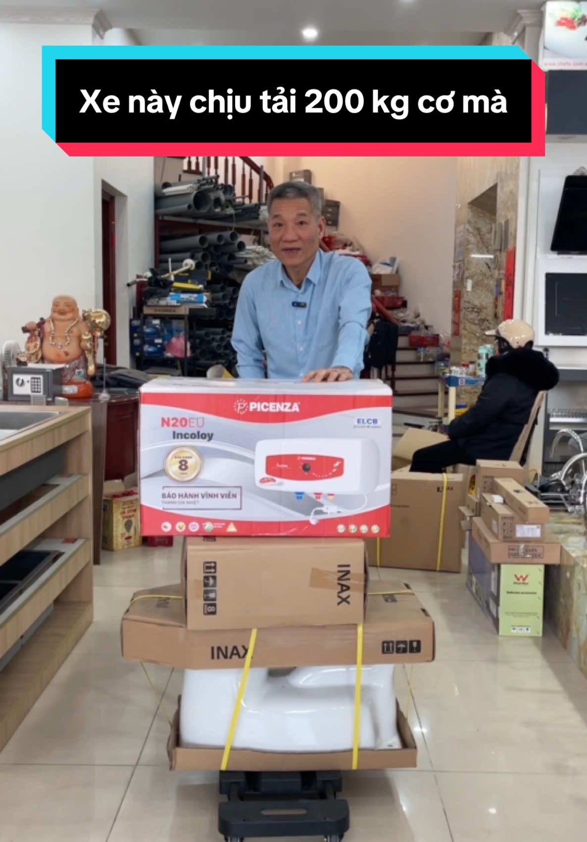 Xe kéo đẩy tải trọng 200 kg #gapgon  ssoay360• #thinhhanh 