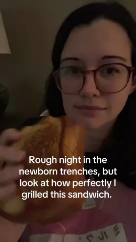 I’m so tired. #mom #momtok #momlife #newborntrenches #newborn #newbornlife #momproblems #sandwich #humor #FoodTok #food #newbornbaby #newbornmom 