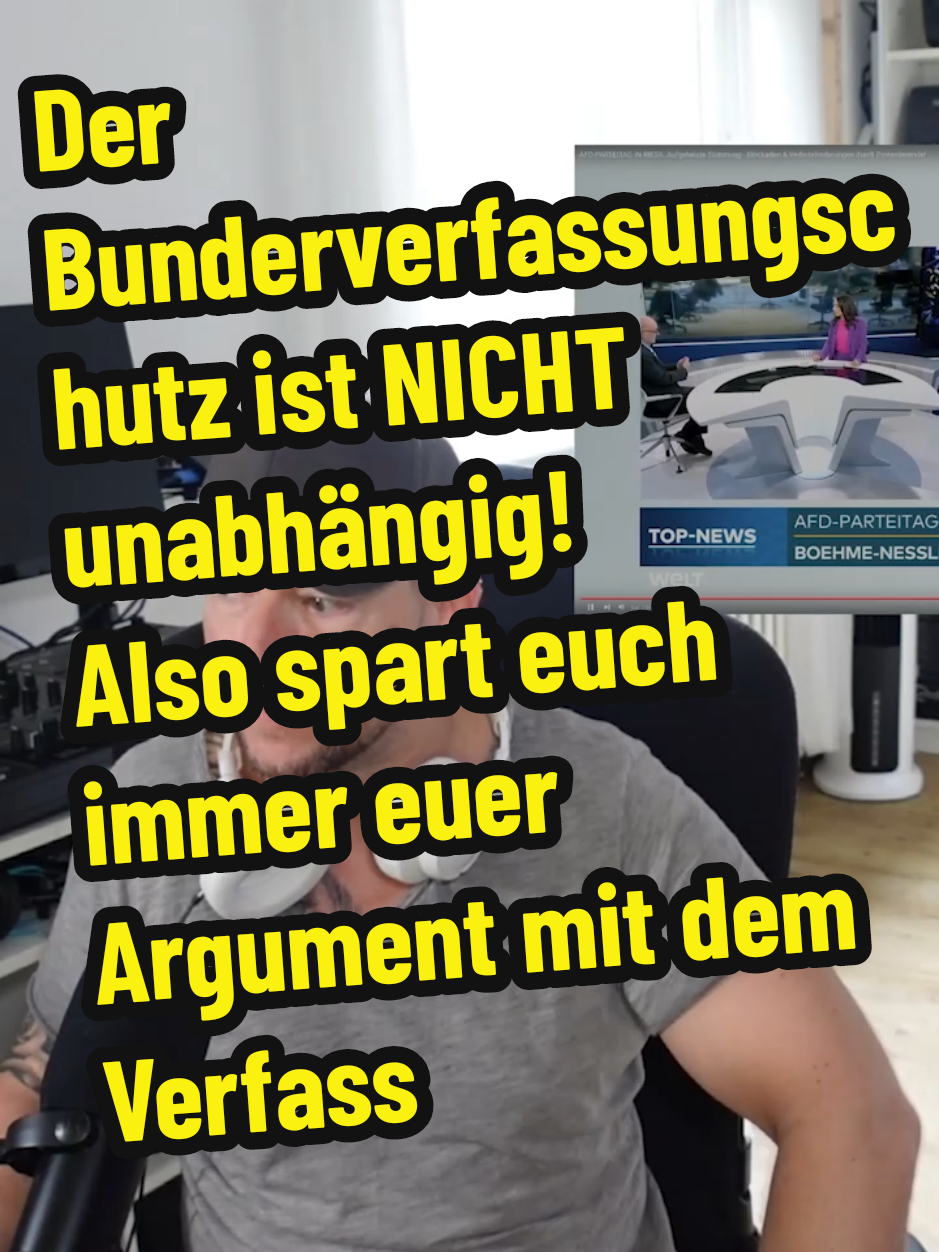 Der Bunderverfassungschutz ist NICHT unabhängig! Also spart euch immer euer Argument mit dem Verfassungsschutz!!! #afd #CDU #SPD #bsw #bündnis90diegrünen #bundesverfassungsschutz  #Bundesverfassungsgericht #fdp 