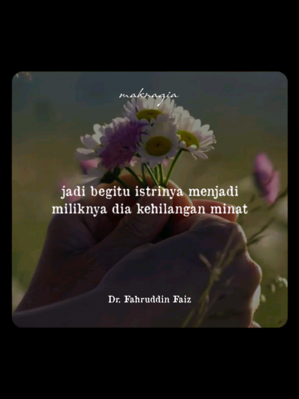 jangan memaknai cinta hanya sekedar kepemilikan. #fahruddinfaiz #cinta #foryou #fyp #foryoupage 