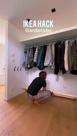This IKEA hack transforms a simple closet into a space with tons of shelving and storage. Learn how to take your closet from ordinary to highly functional while keeping things stylish and affordable. #foryoupage #fyp #foryou #IKEAHack #ClosetStorage #HomeOrganization #DIYStorage #SmallSpaceSolutions What a cool design by myhousesdecors on Instagram!