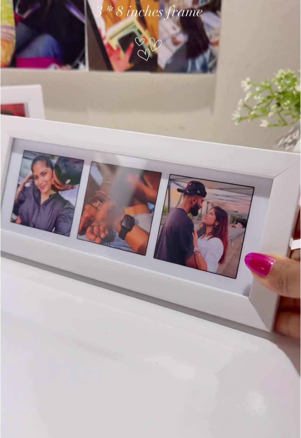 3 x 8 inches photo frame 🥰 Cute ම size එකක් තමයි මේක WhatsApp 0701822650 #gifts #trending #customized #ladymoonbysa #valentinesdaygift #Love #weddinggifts #birthdaygift #foryoupage #fyp #photos 