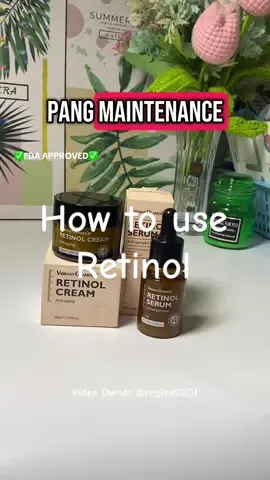 Replying to @Rosemarie Rebong tamang paggamit ng Retinol. #retinol #retinolskincare #howtouseretinol #antiaging 