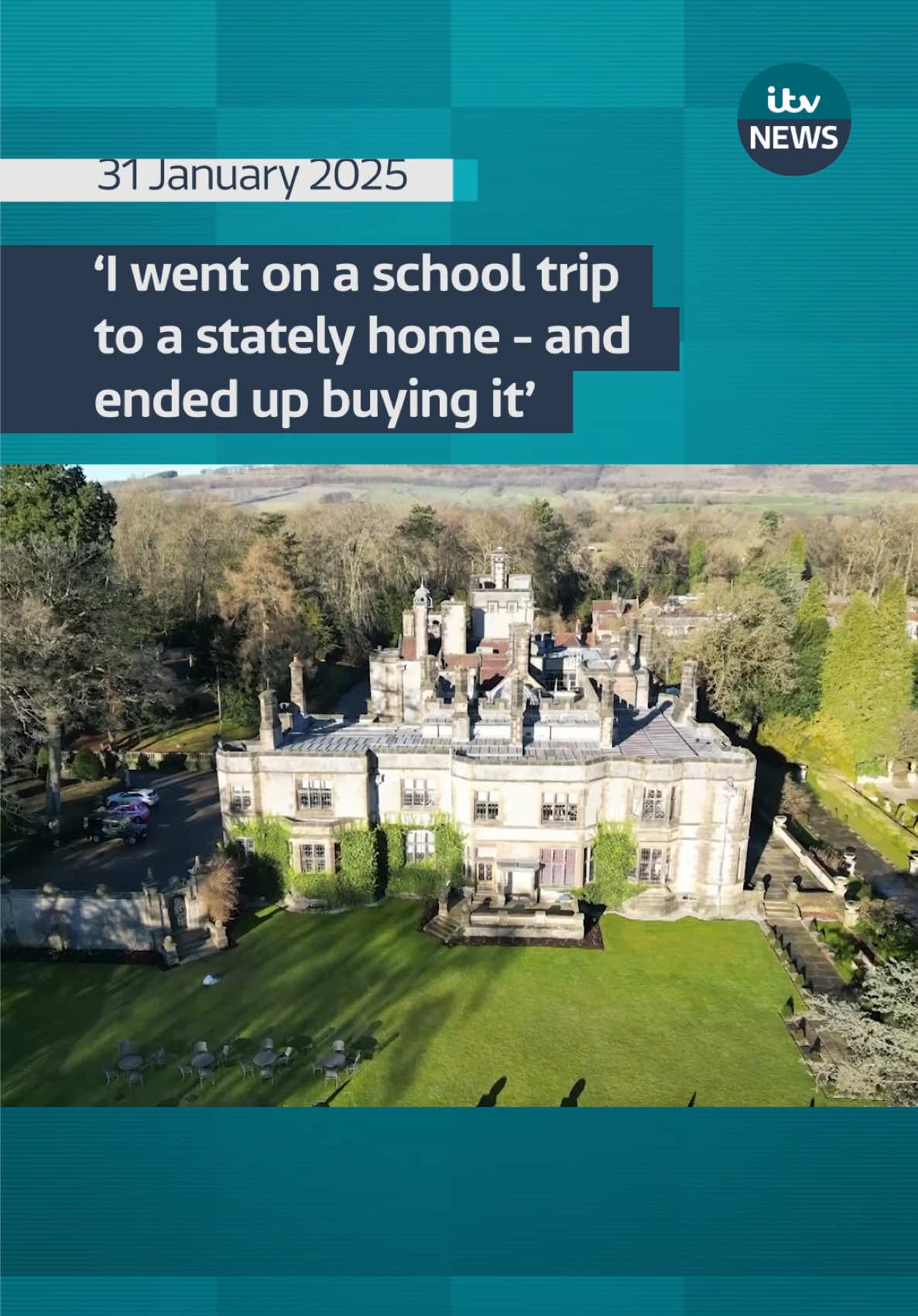 Emma Harrison, the self-made daughter of a steelworker, bought and renovated Thornbridge Hall in the Derbyshire Dales after visiting it on a school trip. #itvnews #peakdistrict #derbyshire 