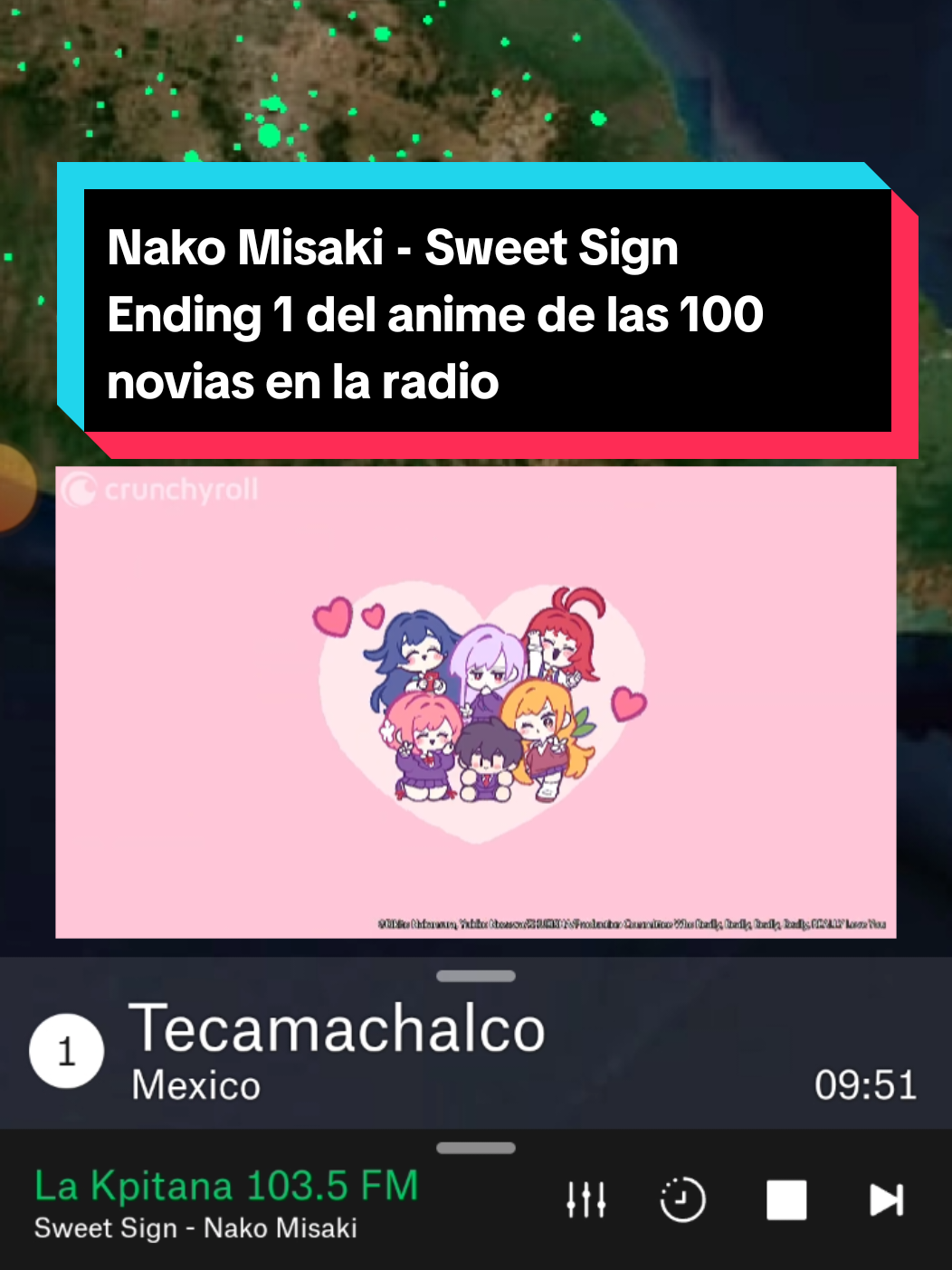 Nako Misaki - Sweet Sign Ending 1 del anime de las 100 novias (ufff temazo 🗣️❗🔥) __________________________________ Aplicación: Radio Garden  Estación: La Kpitana 103.5 FM Horario: Sábados y Domingos de 7:20am a 12pm hora México  Contacto: está en lakpitana.com  *se recomienda pedir tu canción antes de que inicie el programa 