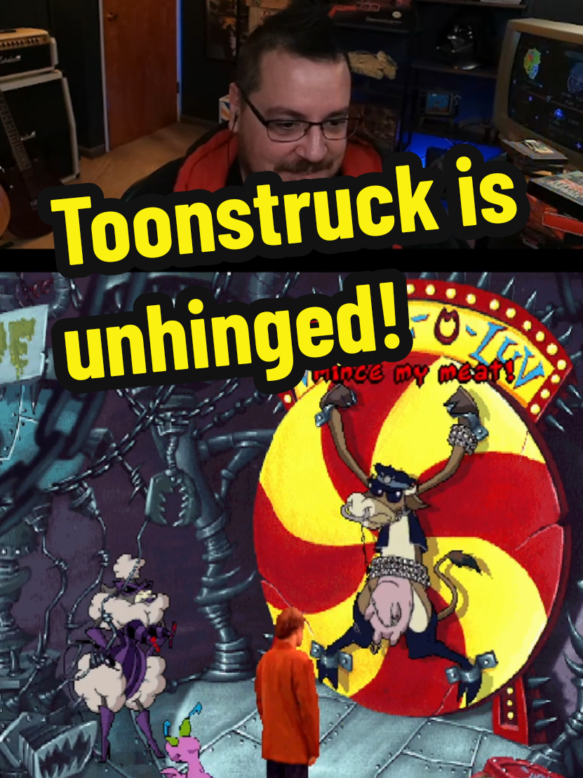 Starring Christopher Lloyd, Toonstruck might be the most madcap, unhinged game I've ever played! #retro #retrogamer #retrogaming #retrogames #nostalgia #genx #90skid #80skid #toonstruck #christopherlloyd #pointandclick #retropcgames #pcgaming #oldpcgames 