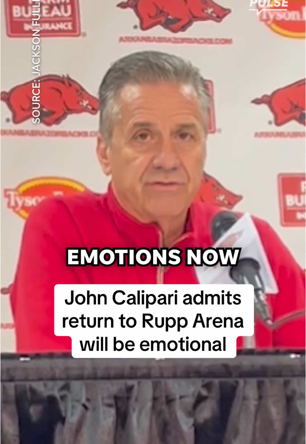 Will Kentucky fans boo Calipari on Saturday?! 👀#collegebasketball #arkansasrazorbacks #kentuckywildcats #MarchMadness #johncalipari #cbb #ncaa 