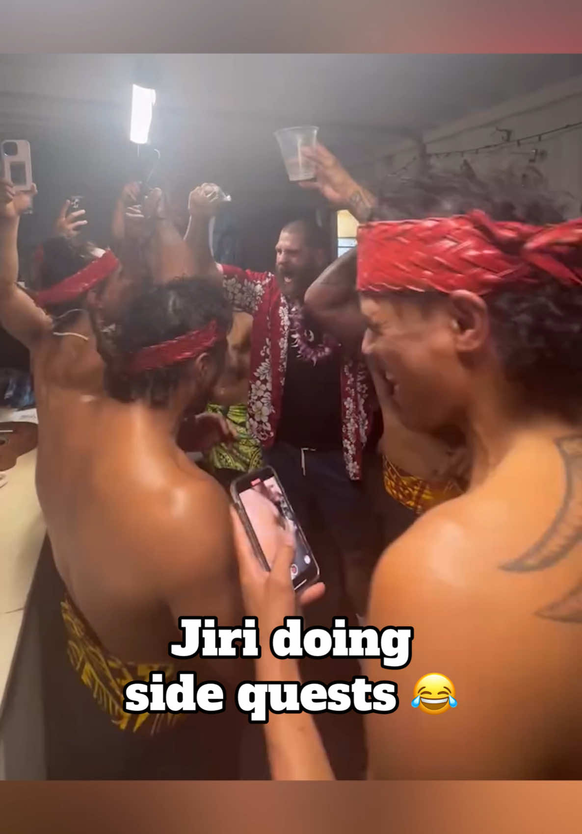 The boys were HYPED. They saw something 🫣 (via @Jiri BJP Prochazka, shawntuione/IG) #JiriProchazka #UFC