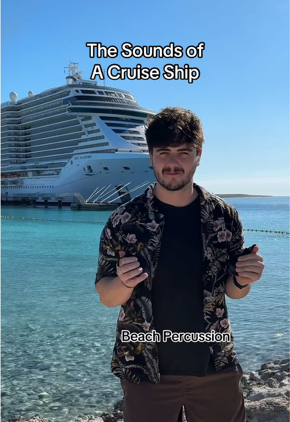 Using MSC Seashore as my drum kit 🥁 @MSC Cruises Official #mscseashore #msccruises 