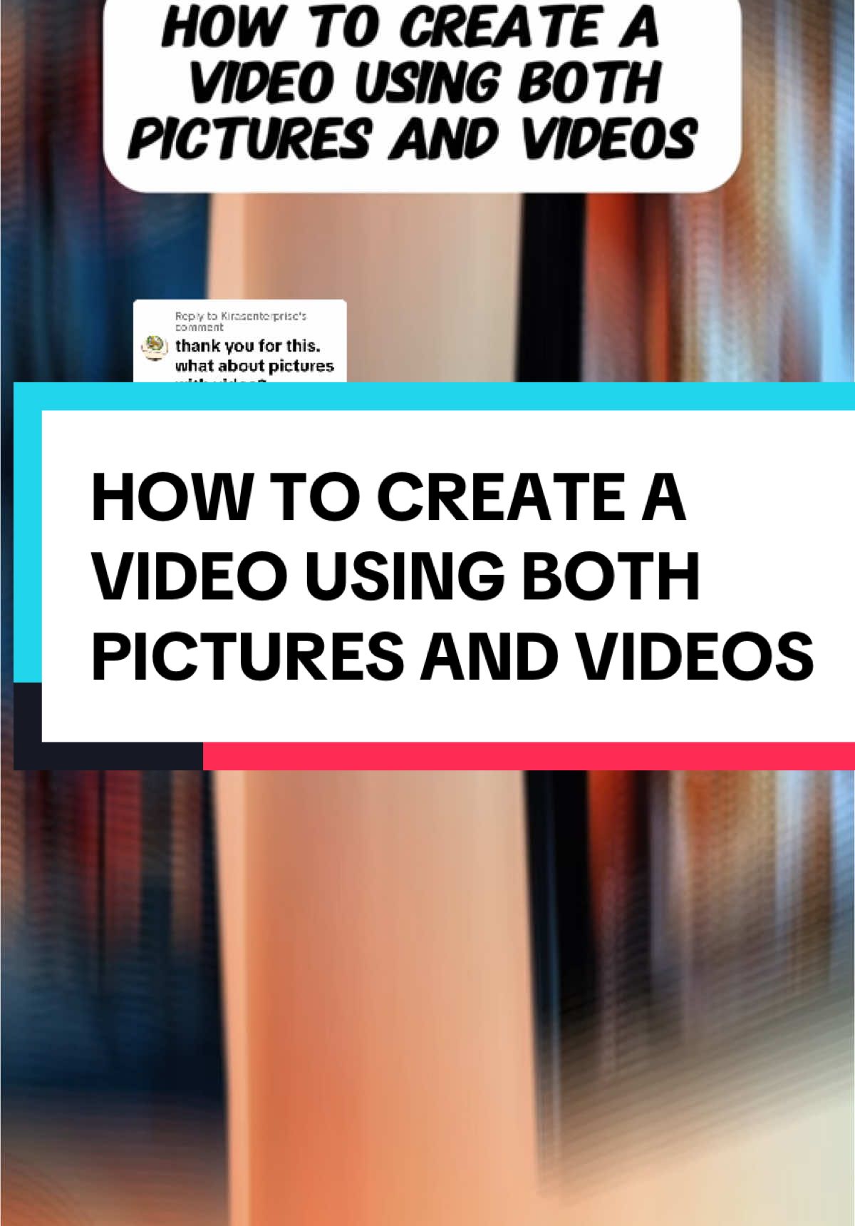 Replying to @Kirasenterprise  How to create a video using both pictures and videos on TikTok  #tipsandtricks #tiktoktips #tiktoktipsandtricks #tiktokbeginner #tiktoktutorial #tiktokcreatortips #creatortips #tiktoknewbie #newontiktok #jesizobaa #jesizoba 