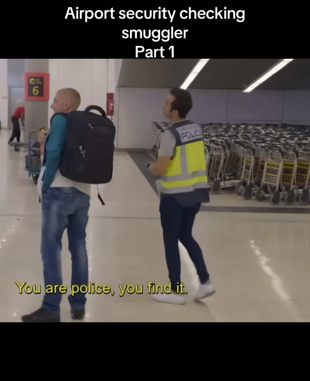 Airport security checking smuggler  Part 1 #creatorsearchinsights #lastpart #madrid #philippines #Airportsecuirtycheck #spain #security #discoverdailyshorts #fyp #foruyou 