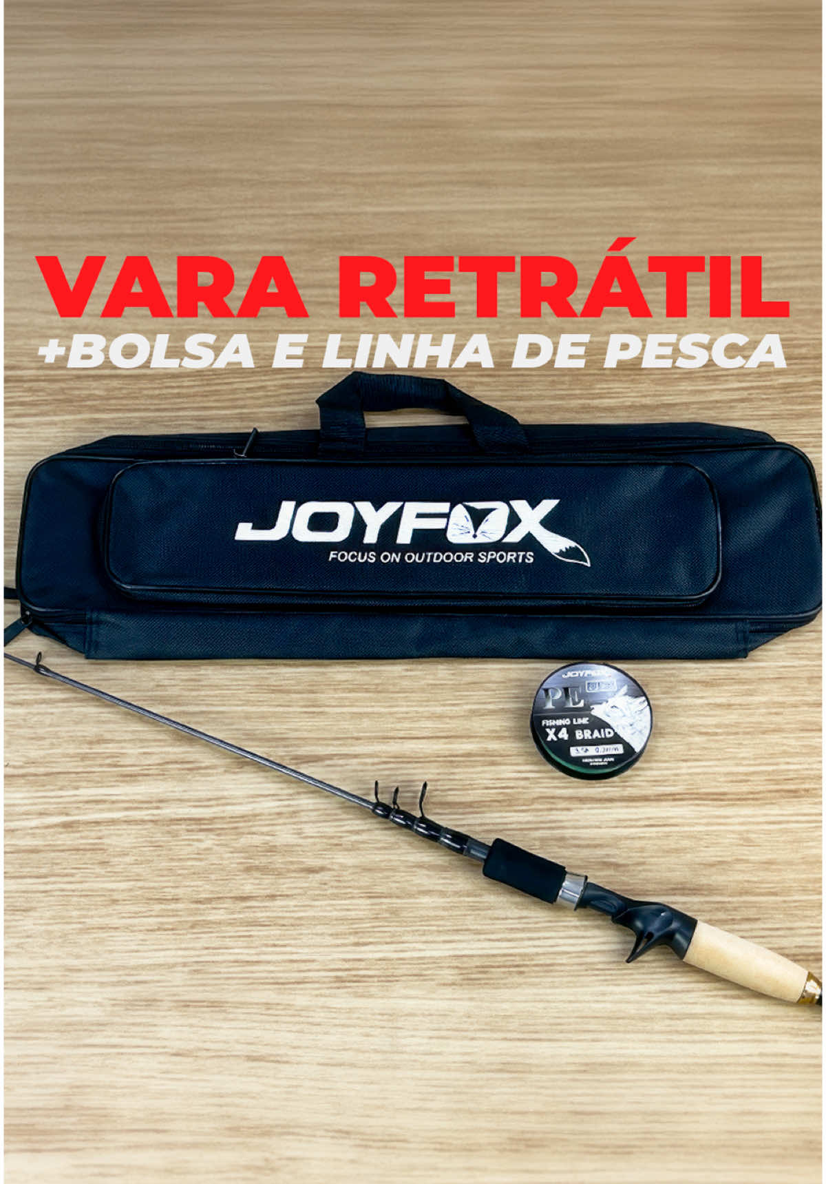 Vara de pesca Dobrável Joyfox em carbono 30T e revestimento mate anti-brilho para ação rápida e controle total. Ideal para linhas de 10-30lb e iscas de 8-30g! 📌 ESPECIFICAÇÕES TÉCNICAS: 🏗️ Estrutura: Carbono 30T de alto grau + fita mate (redução de peso). 🎯 Guias: Aço inoxidável + anéis de óxido de alumínio (anti-corrosão). 🖐️ Grip: Punho traseiro em cortiça + dianteiro em EVA (conforto blindado). 📏 Portabilidade: 2,1m aberta / 55cm fechada (cabe em qualquer lugar!). ⚖️ Dureza: Ação moderada para versatilidade em qualquer ambiente. 💬Comente 