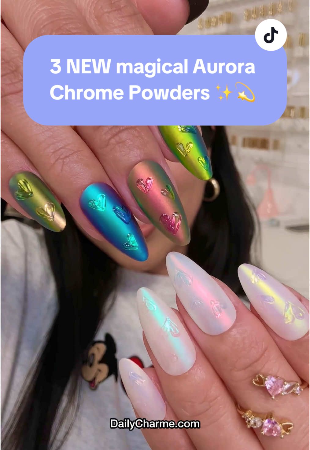 🚨 NEW LAUNCH 🚨 𝗔𝘂𝗿𝗼𝗿𝗮 𝗖𝗵𝗿𝗼𝗺𝗲 𝗣𝗼𝘄𝗱𝗲𝗿𝘀 💫✨ 3 versatile, smooth, & vibrant iridescent colors! Perfect for rainbow chrome  or a colorful twist on the trendy 