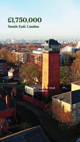 The Water Tower 💧✨  Built in 1896 to serve the Brook Hospital, this Victorian water tower was converted in the early 2000’s to become an entirely unique home.  The steel-clad structure (the tank) houses the kitchen, living spaces, main bedrooms and functional hard working spaces (two generous utility rooms & a WC)  The tower is an impressive contrast to the tank; spread across 9 floors and served by a lift, it has beautiful views, versatile spaces which could be studies or bedrooms, a relaxing large bathroom, grand entrance hall, boiler room, kitchenette and an observatory offering undisturbed views across all of London (you can see Wembley on a clear day!)  Door to door you can be in City Airport in under 30 minutes & the Elizabeth Line is a 10 minute cab or bus away.  Concealed behind a tall garden wall and offering gated off street parking, this is not your usual home. A real one of one.  Freehold | £1,750,000  The Water Tower, Edith Cavell Way, Shooters Hill, SE18 🛌 Five bedrooms  🛁 Three bathrooms  🧼 Two utilities  ☀️ Incredible 360° panoramic views across London.  🔝 Tower serviced by a lift  🤲🏻 Chain free £2,000,000  Council tax band G (£3,200 p/yr)  EPC: D  hello@tanyabaker.co.uk 020 3985 7640 Staged by Olive Tree Home Staging🫒🫶🏻 Dress is @The Well Worn (PR discount) ♥️ Filming by @Matt Osborn 🎥  #watertower #granddesigns #architecture #interiordesign #london #forsale #londonlife #southeastlondon #housetour #fyp #renovation #realestate #extension #project 