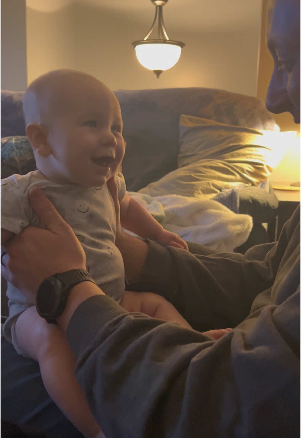 Link trying so hard to imitate dad 😂 #babyboy #5monthsold #soclose @how_word111 